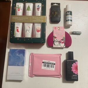 Lot of beauty and skin products